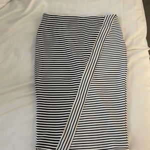 Zara striped skirt